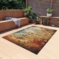 Industrial Distressed Outdoor Rug
