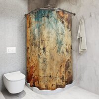 Industrial Cracked Concrete Shower Curtain