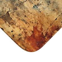 Industrial Cracked Concrete bath mat close up corner