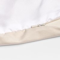 hidden zipper closure for a duvet cover