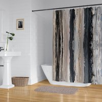 Neutral Modern Art Shower Curtain
