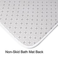 non-skid bath mat back