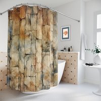 Sandstone Rock Wall Shower Curtain