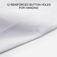 shower curtain buttonhole top