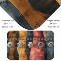 Industrial Steampunk bathmat.