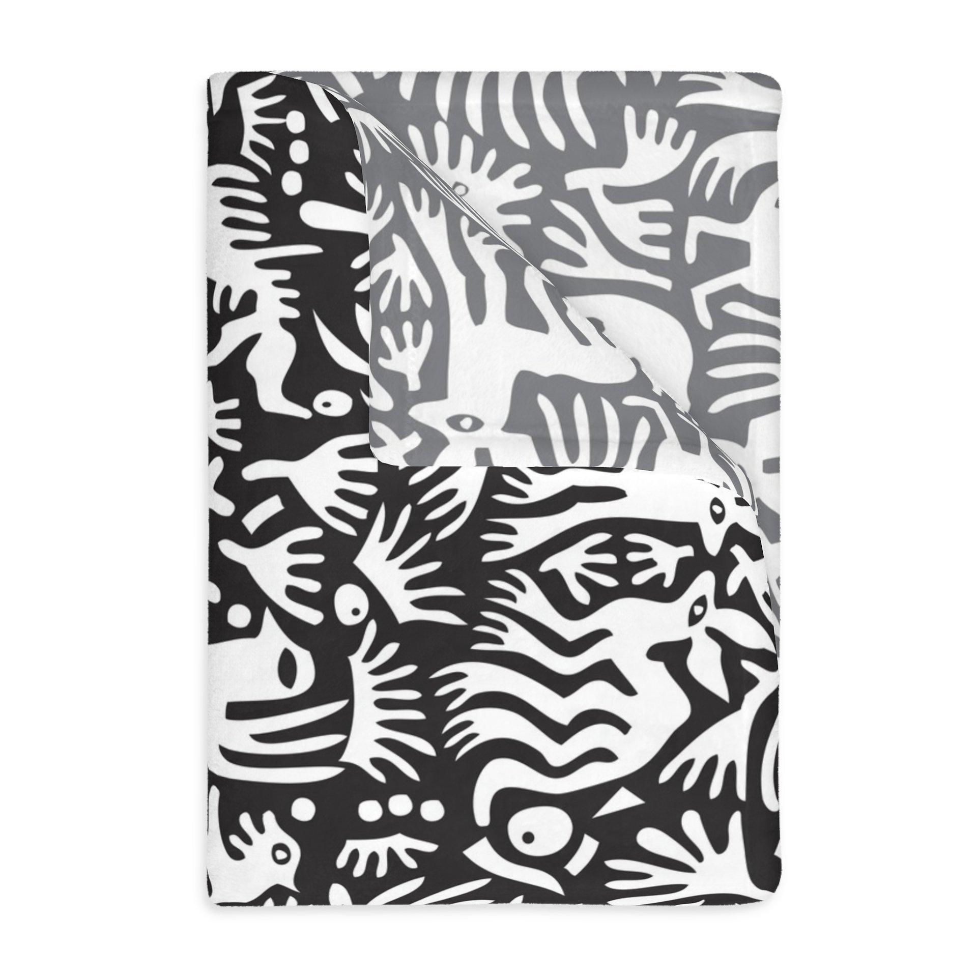 Folded reversible blanket