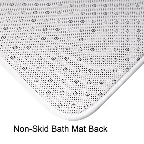 non-skid bath mat back