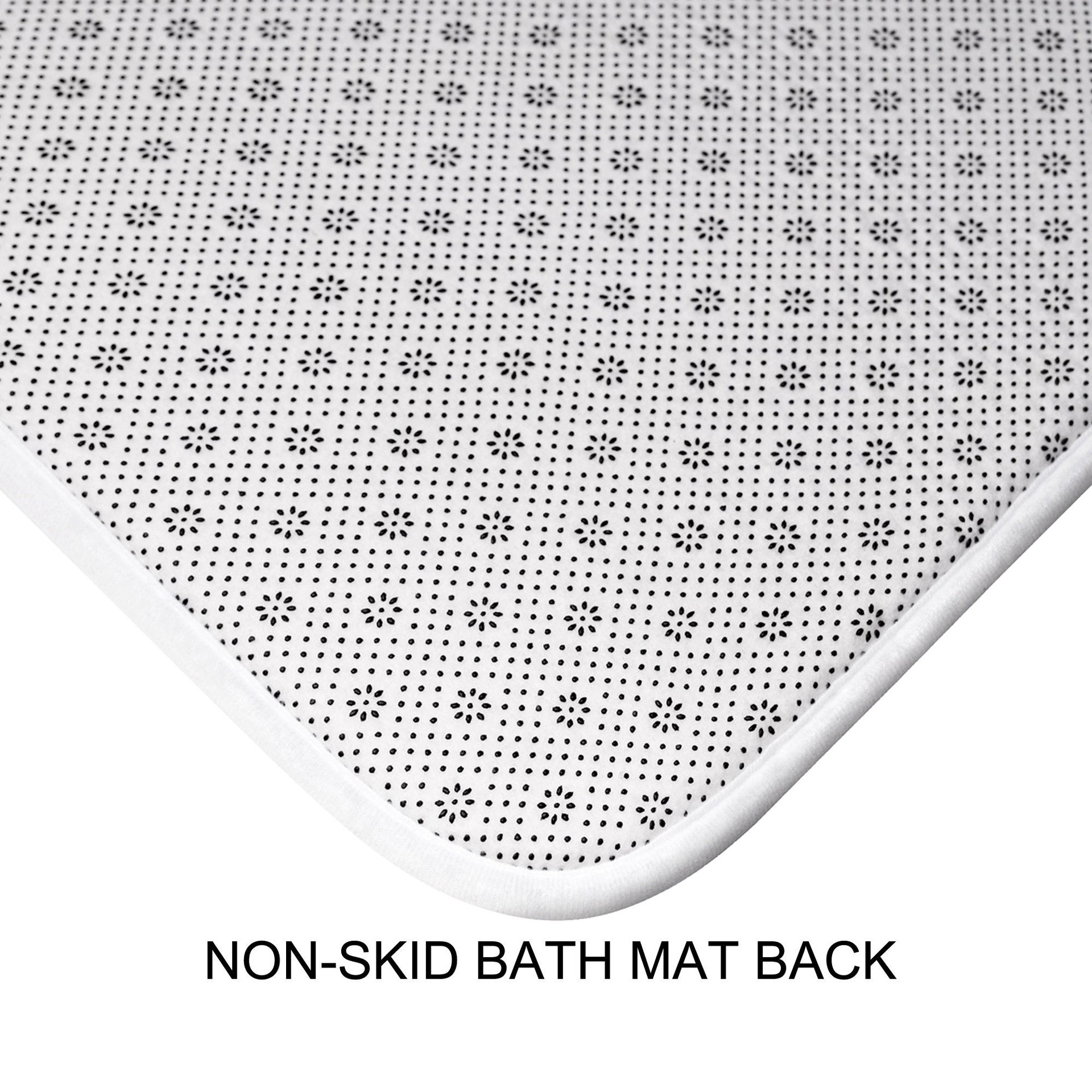 non-slip bath mat back