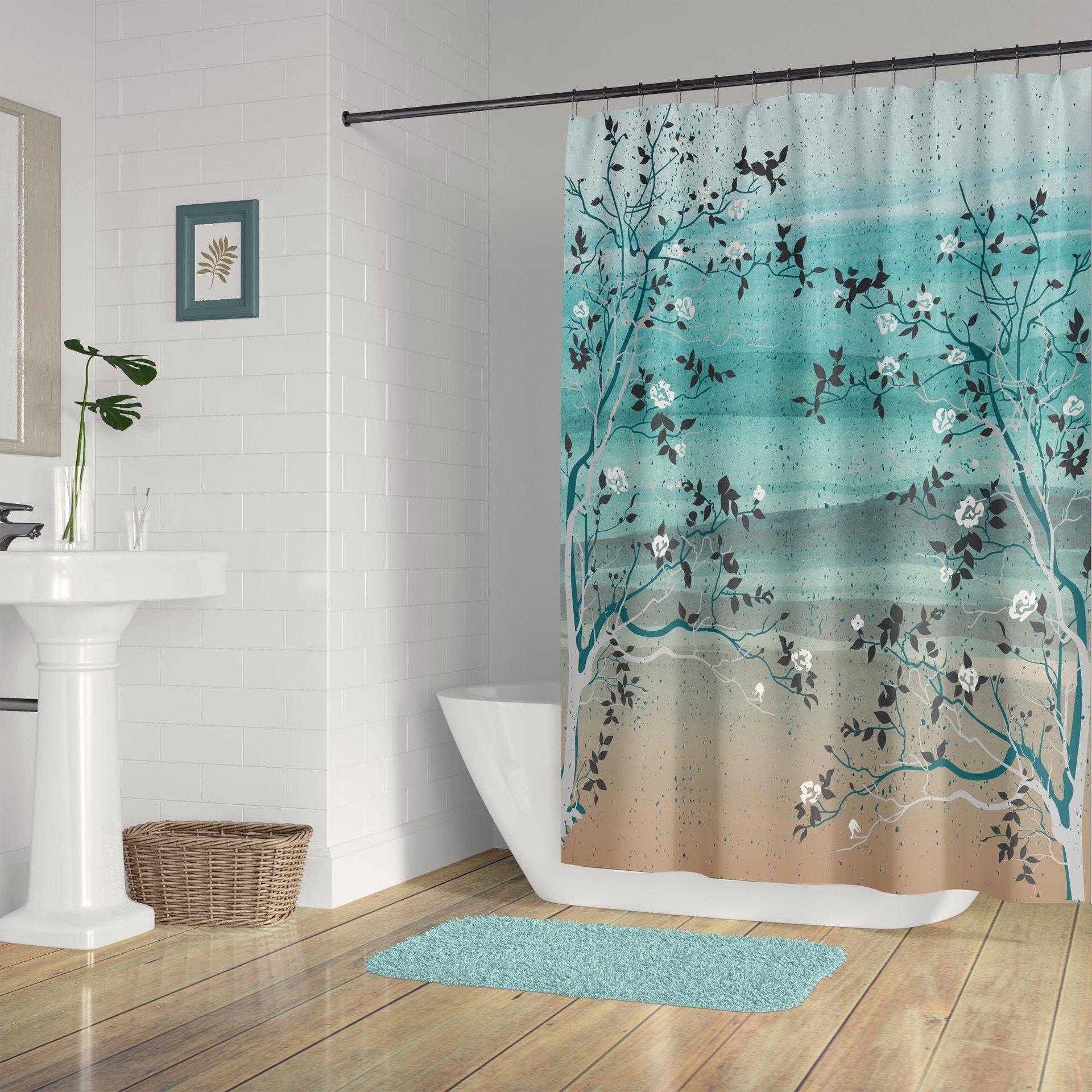 Tropical Beach Shower Curtain