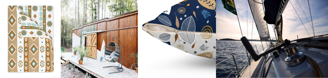 collage of reversible decor for small homes
