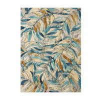 Watercolor Leaf area Rug