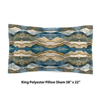 Scandinavian Winter Striped Bedding, Cotton or Poly