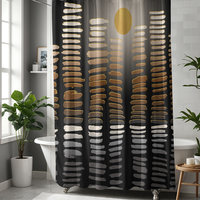 Neutral City Skyline Shower Curtain