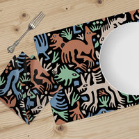 Whimsical Animals and Plants Table Linen Set