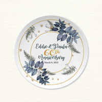 Personalized Anniversary Gift Plate with Display Stand 