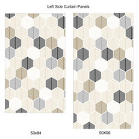 Honeycomb Pattern Rod Pocket Panel sizes