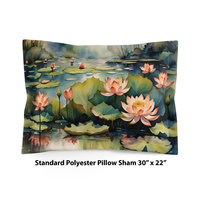 Water Lily Bedding, Cotton or Poly