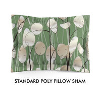 Olive Green Botanical Bedding, Cotton or Poly