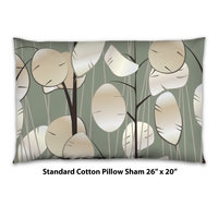 Sage Green Botanical Bedding, Cotton or Poly