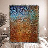 Abstract Ombré Rug in Southwestern Colors