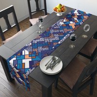 Mid-Century Modern Polka Dot polyester table runner