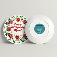 Personalized Birthday Gift Plate with Display Stand 