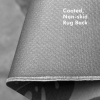 Rug close up of the non-skid coated back.