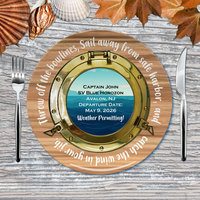 Personalized Retirement Gift Plate for a Sailor