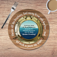 Personalized Retirement Gift Plate for a Sailor