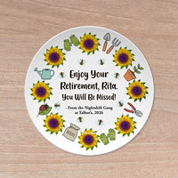 Personalized Retirement Gift Plate