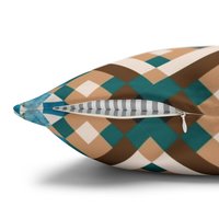 Southwestern Throw Pillow, Diamond Pattern with hidden zipper