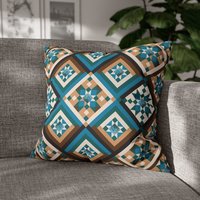 Southwestern Throw Pillow, Diamond Pattern