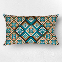 Southwestern Lumbar Pillow, Diamond Pattern