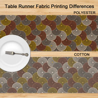 African Wax Print table runner fabric differences