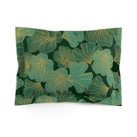 Green and Gold Asian Leaf Bedding