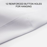 shower curtain button hole top