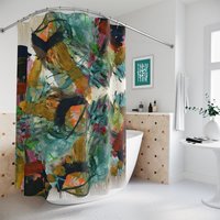 Urban Modern Art Shower Curtain