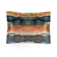 Abstract Stripes Boho standard pillow sham