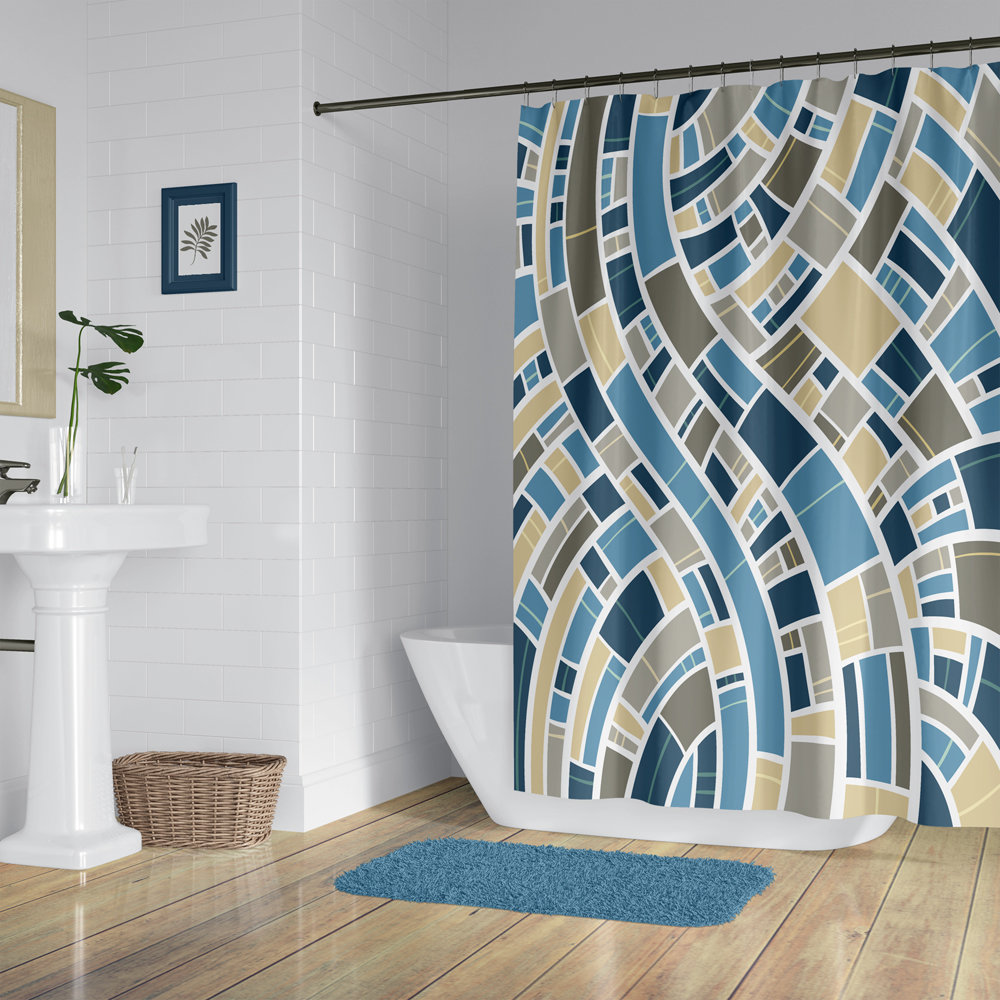 Modern Mosaic Shower Curtain