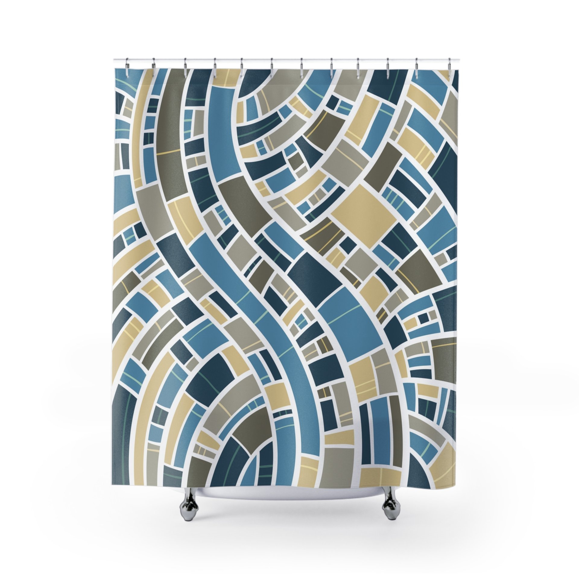 Modern Mosaic Shower Curtain
