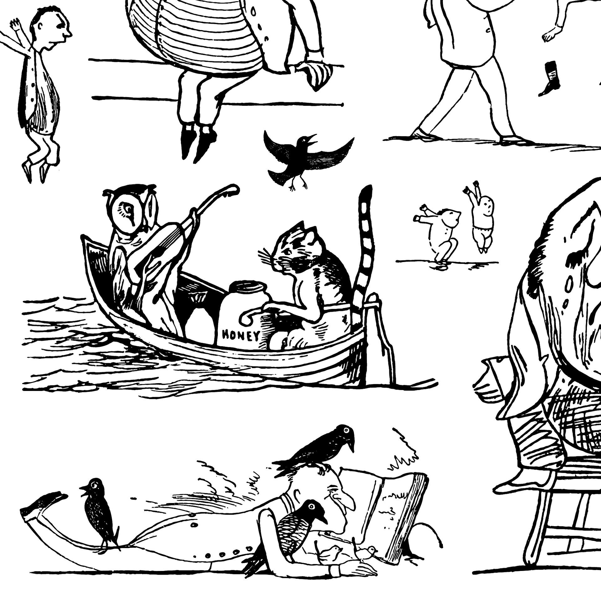 Edward Lear illustrations