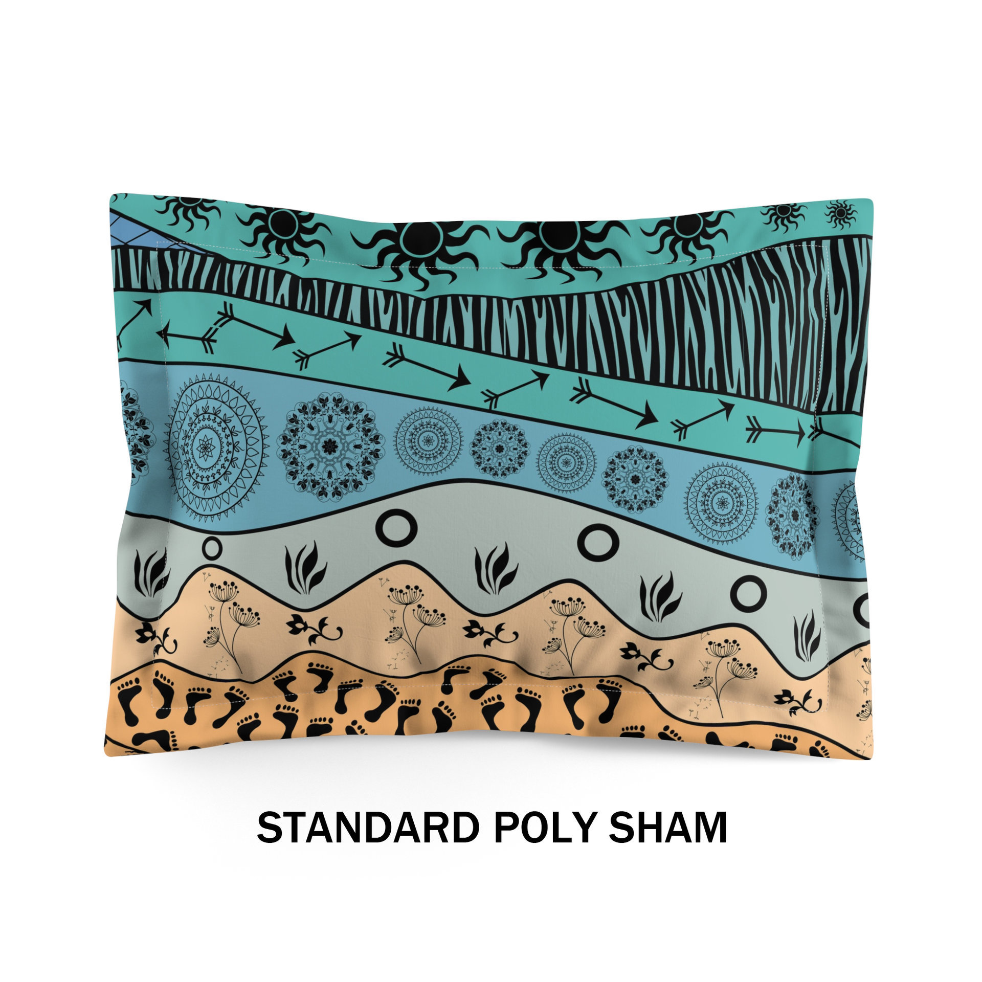 Colorful African Art Bedding, Cotton or Poly