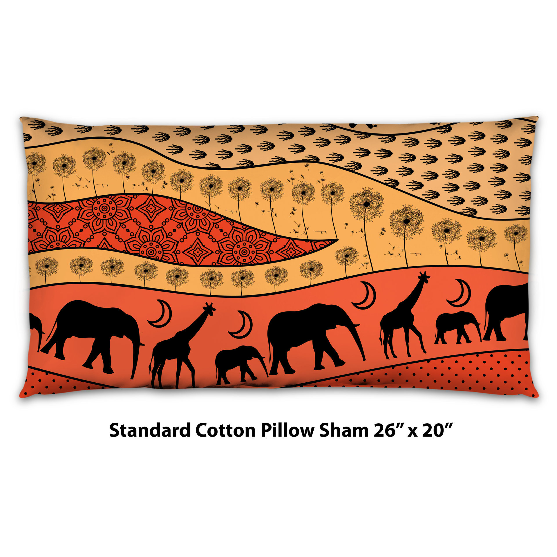 Colorful African Art Bedding, Cotton or Poly