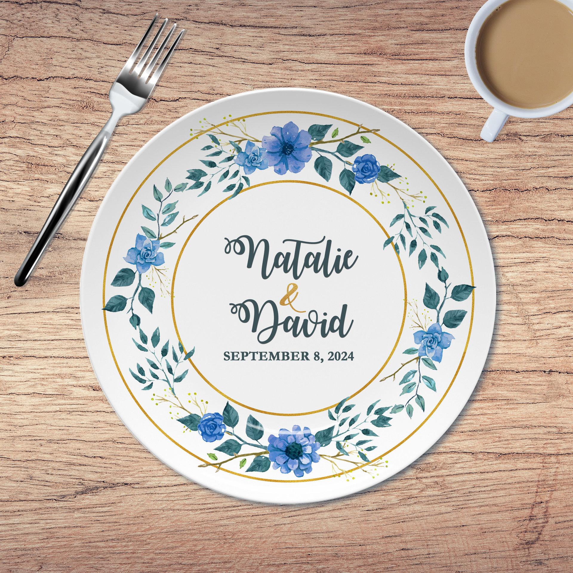 Personalized Wedding Anniversary Gift Plate