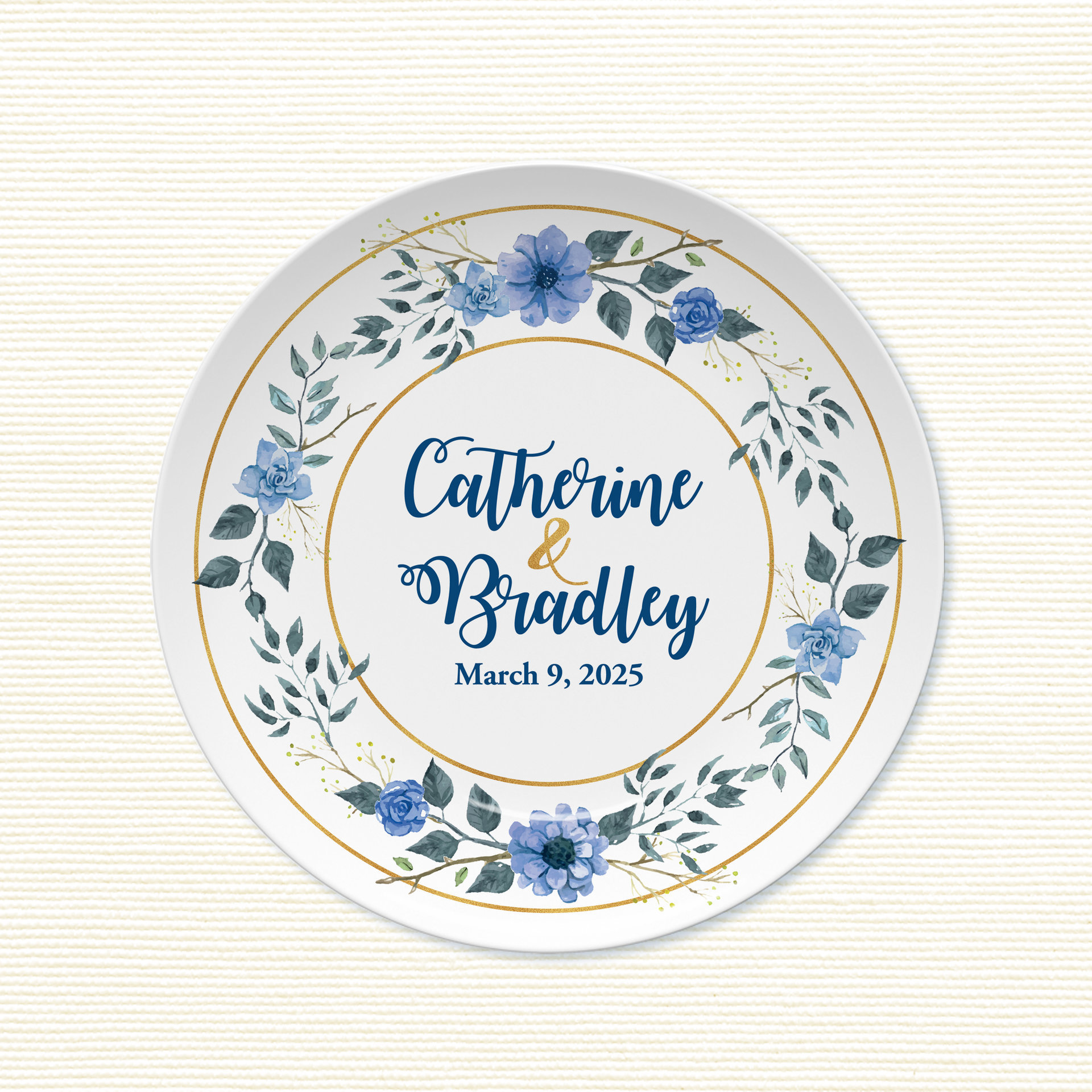 Personalized Wedding Anniversary Gift Plate