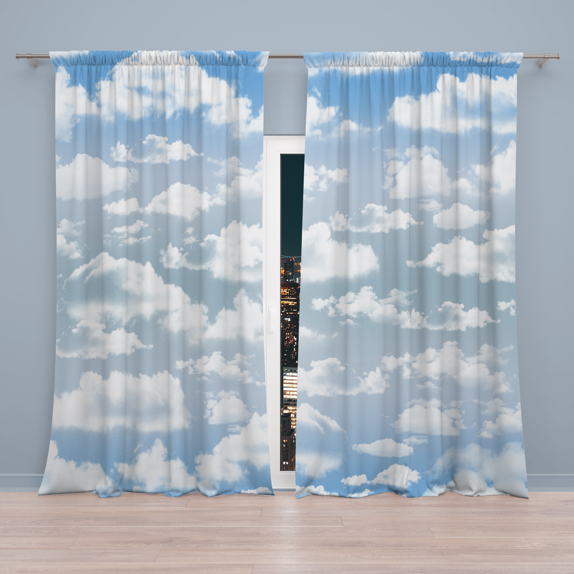 Nordic sky Rod Pocket Panels