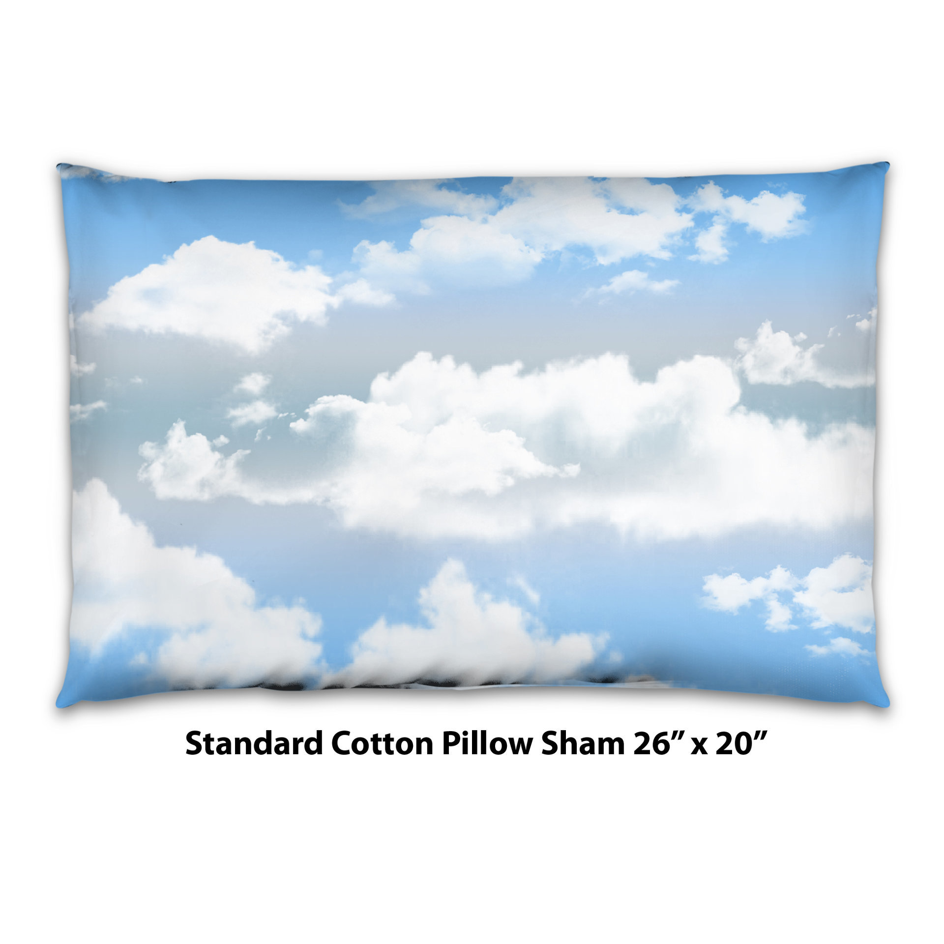 Cloudy Blue Sky Bedding, Cotton or Poly