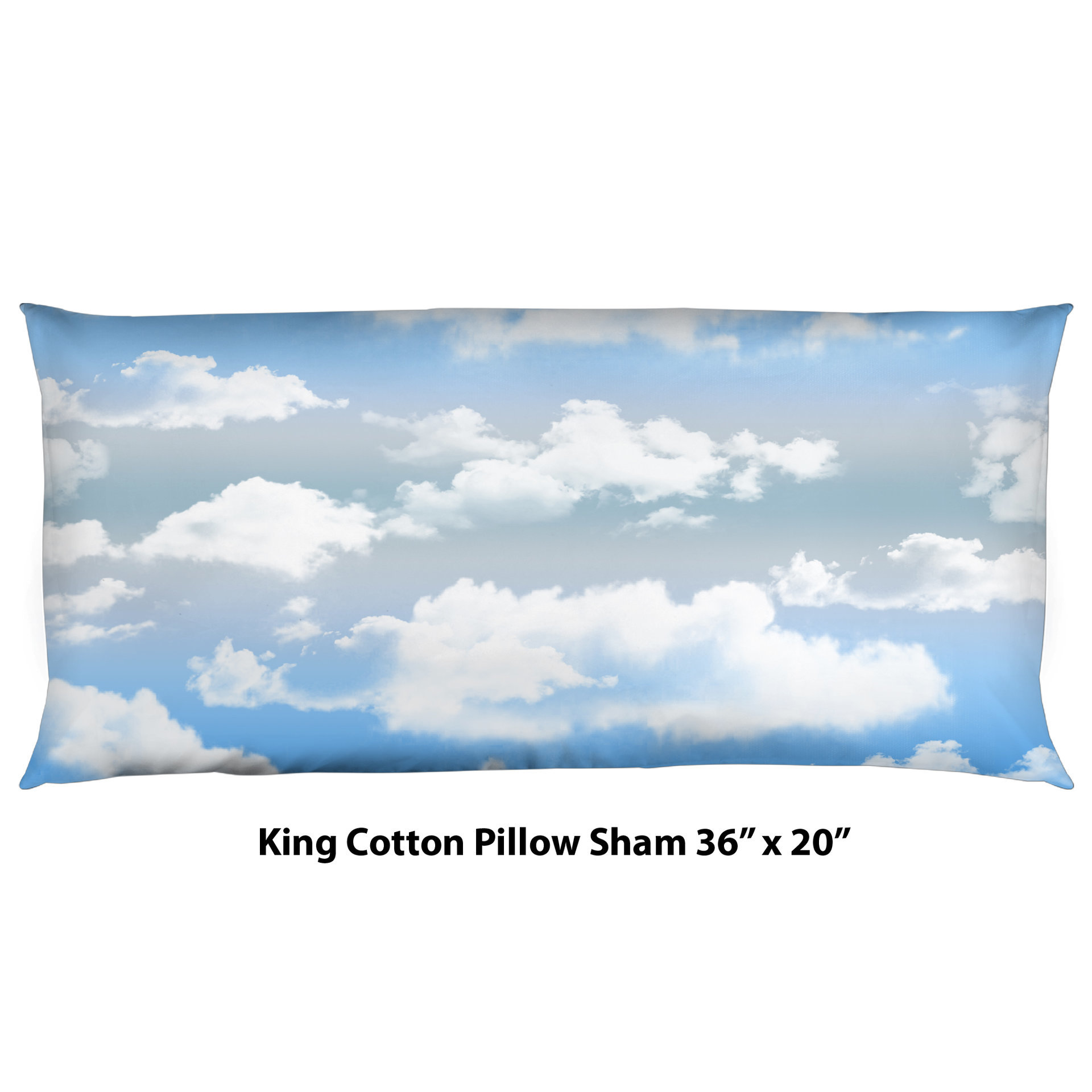 Cloudy Blue Sky Bedding, Cotton or Poly