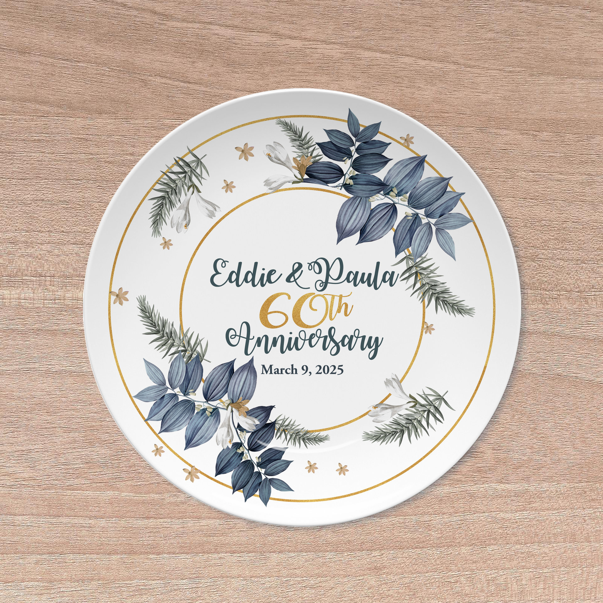 Personalized Wedding Anniversary Gift Plate