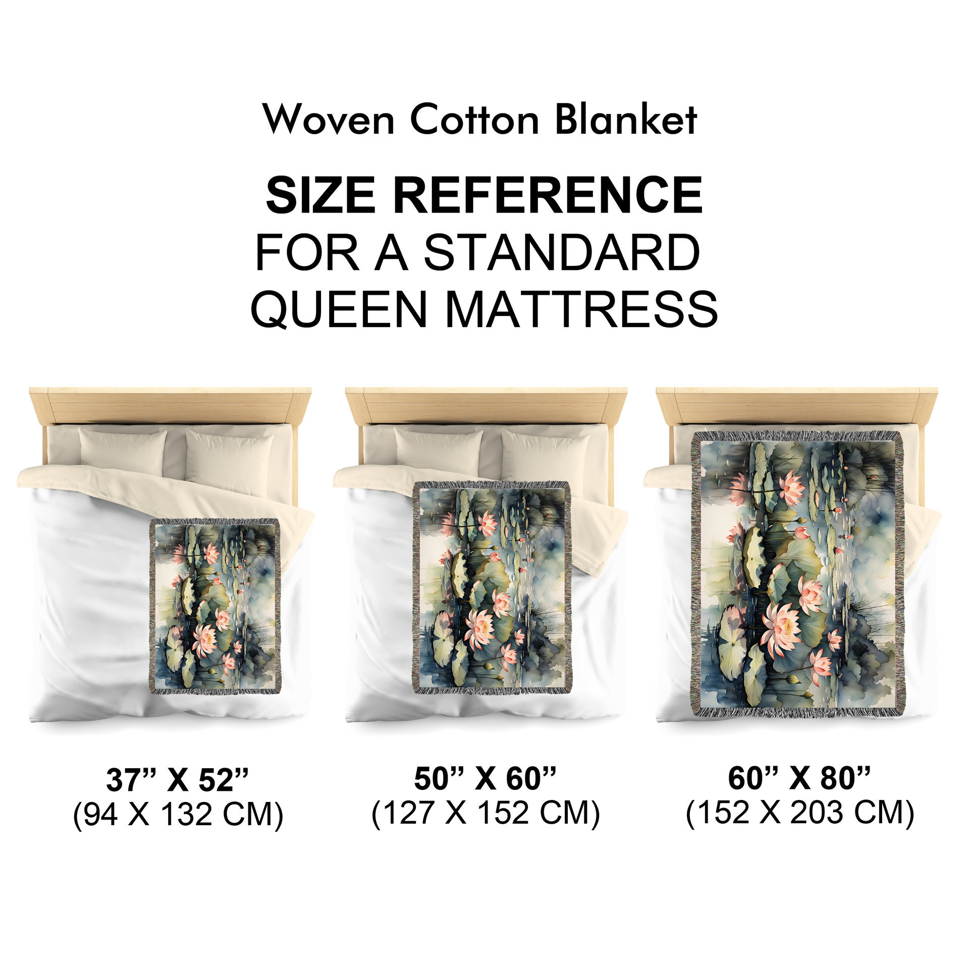 woven blanket size chart